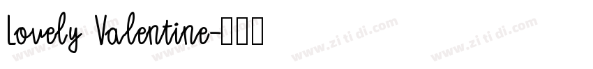 Lovely Valentine字体转换